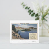 オレゴン，クレーター湖 – 観測 ポストカード (スタンド正面)