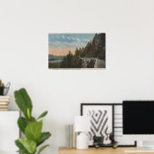 オレゴン，コロンビア川 ポスター (ホームオフィス)