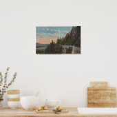 オレゴン，コロンビア川 ポスター (キッチン)