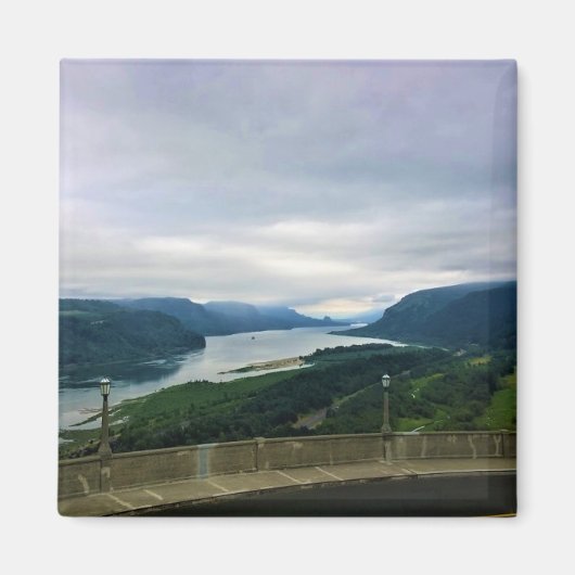 オレゴン，コロンビア川 マグネット (正面)