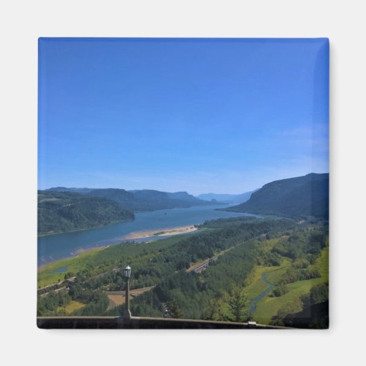 オレゴン，コロンビア川 マグネット (正面)