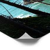 オレゴン・コースト・サニー・ビーチ・ロックス自然写真 ポスター (角)