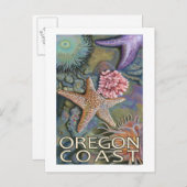 オレゴン・コースト・ティデプール ポストカード (正面/裏面)