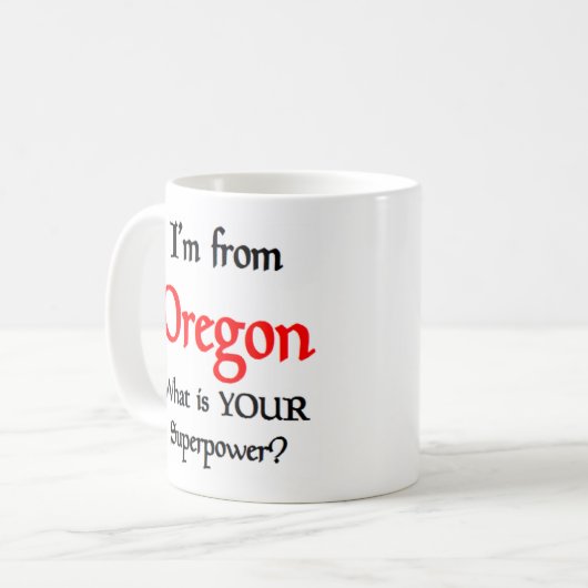 オレゴン・コーヒー・マグ コーヒーマグカップ (正面左)