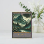 オレゴン |ゴシック様式の絵葉書 ポストカード (スタンド正面)