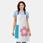 オレゴン，サレム州旗 エプロン (着用した状態)