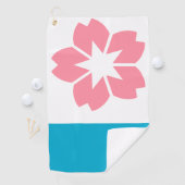 オレゴン，サレム州旗 ゴルフタオル (インサイチュ)