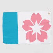 オレゴン，サレム州旗 ゴルフタオル (横)