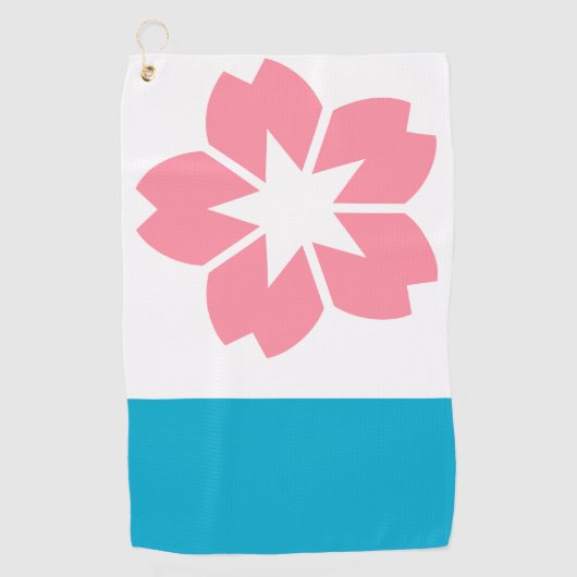 オレゴン，サレム州旗 ゴルフタオル (正面)