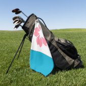 オレゴン，サレム州旗 ゴルフタオル (グリーン)