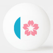 オレゴン，サレム州旗 卓球ボール (裏面)