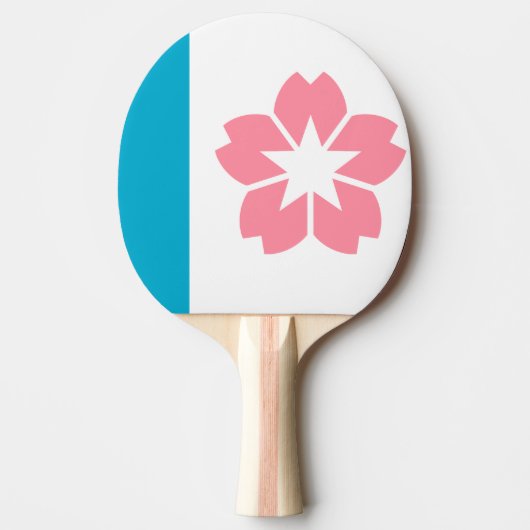 オレゴン，サレム州旗 卓球ラケット (正面)