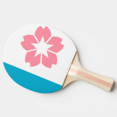 オレゴン，サレム州旗 卓球ラケット (横)