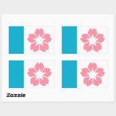 オレゴン，サレム州旗 長方形シール (シート)