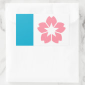 オレゴン，サレム州旗 長方形シール (バッグ)