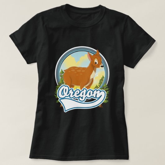 オレゴン シカ トラベル ロゴ Tシャツ (デザイン正面)