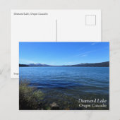 オレゴン，ダイアモンド・レイク ポストカード (正面/裏面)