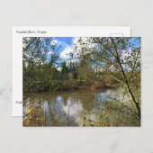 オレゴン，チュアラチン川 ポストカード (正面/裏面)