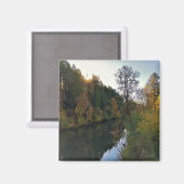 オレゴン，チュアラチン川 マグネット (正面/裏面)