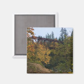 オレゴン，チュアラチン川 マグネット (正面/裏面)