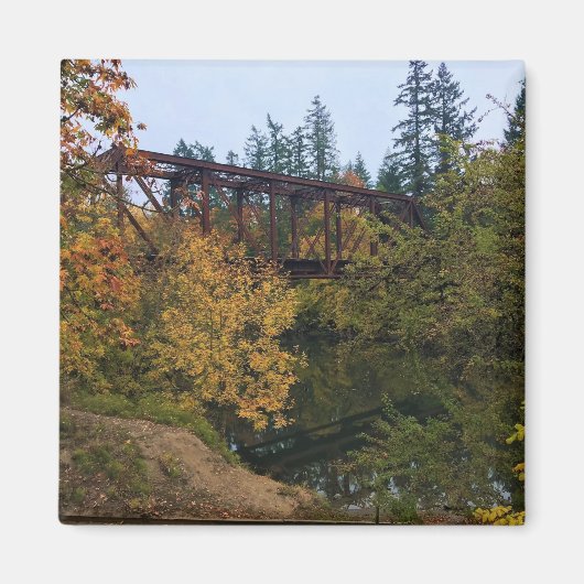 オレゴン，チュアラチン川 マグネット (正面)