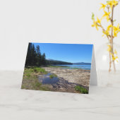 オレゴン，デービス湖 カード (黄色い花)