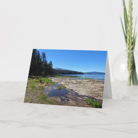 オレゴン，デービス湖 カード (正面)