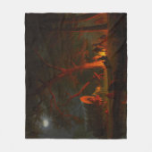 オレゴン・トレイル コネストガ・ワゴン ムーンライト キャンプファイヤー フリースブランケット (正面)