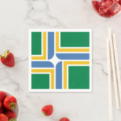 オレゴン・ナプキンス・ポートランド州旗 スタンダードカクテルナプキン (インサイチュ)