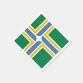 オレゴン・ナプキンス・ポートランド州旗 スタンダードカクテルナプキン (角)