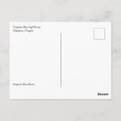 オレゴン,ニューポート,ヤキナベイライトハウス ポストカード (裏面)