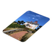 オレゴン，ニューポート，ヤキナベイライトハウス マグネット (左側)