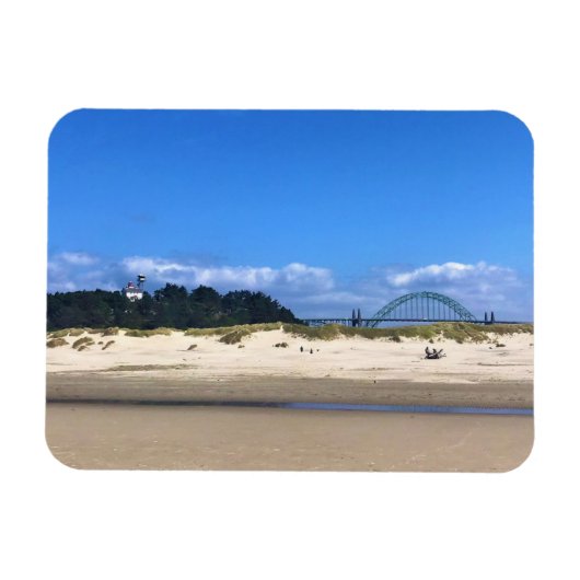 オレゴン,ニューポート,ヤキナベイライトハウス マグネット (横)
