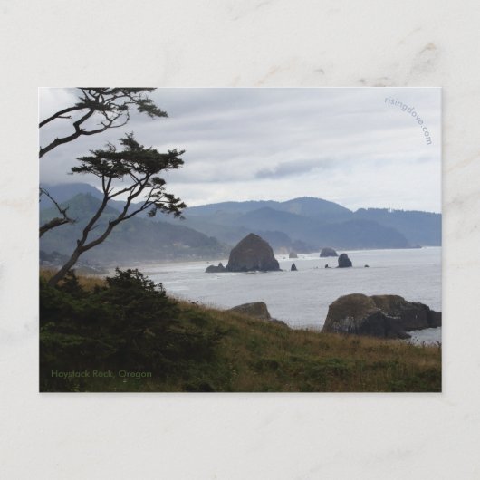 オレゴン，ハイスタックロック 案内ポストカード (正面)