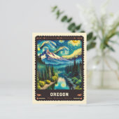 オレゴン |ビンセント・ヴァン・ゴッホインスパイア ポストカード (スタンド正面)