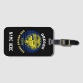 オレゴン・ビーバー州旗 ラゲッジタグ (正面横)