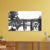 オレゴン・ピーターソンのロックガーデン写真の曲げ キャンバスプリント (インサイチュ (リビング))