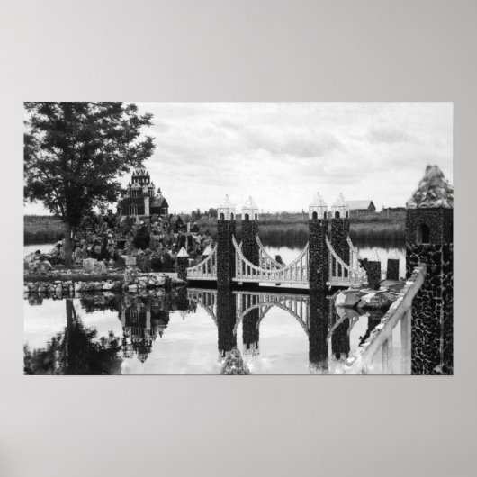 オレゴン・ピーターソンのロックガーデン写真の曲げ ポスター (正面)