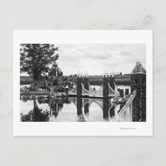 オレゴン・ピーターソンのロックガーデン写真の曲げ ポストカード (正面)