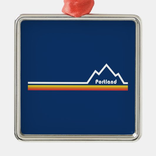 オレゴン，ポートランド メタルオーナメント (正面)