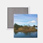 オレゴン，ルイス&クラーク川 マグネット (正面/裏面)