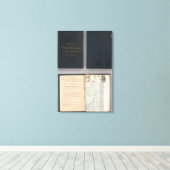 オレゴン、ワシントン、アイダホ、モンタナ キャンバスプリント (インサイチュ (ウッドフロア))