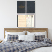 オレゴン、ワシントン、アイダホ、モンタナ キャンバスプリント (インサイチュ (寝室))