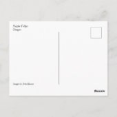 オレゴン，紫のチューリップ ポストカード (裏面)