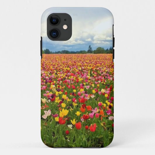オレゴン，美しいチューリップフィールド Case-Mate iPhoneケース (裏面)