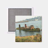 オレゴン，金ゴールドビーチ, Mary D. Hume マグネット (正面/裏面)