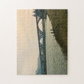 オレゴン,金ゴールドビーチ, Patterson Bridge ジグソーパズル (縦)