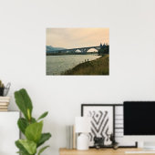 オレゴン,金ゴールドビーチ, Patterson Bridge ポスター (ホームオフィス)