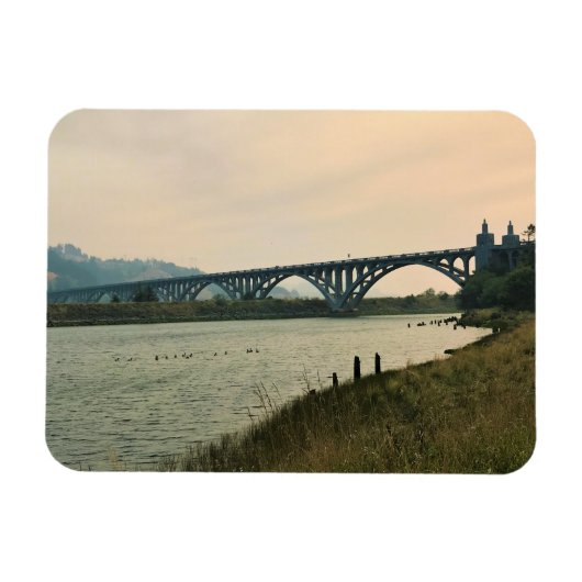 オレゴン，金ゴールドビーチ, Patterson Bridge マグネット (横)
