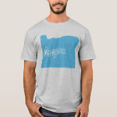 オレゴンTシャツの州 Tシャツ (正面)